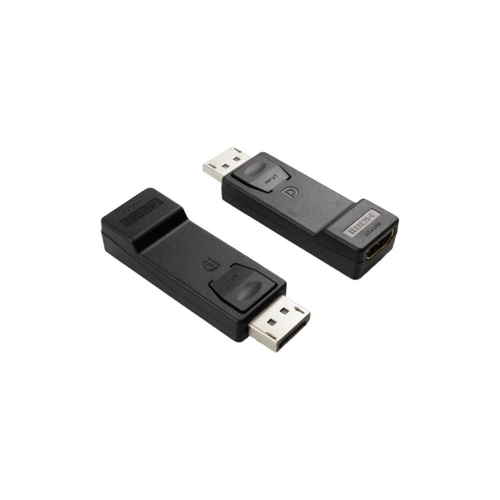 Адаптер переходник DisplayPort v1.2 20M - HDMI 1.4 19F 2K 60Hz 10 Гбит/с для подключения ТВ монитора